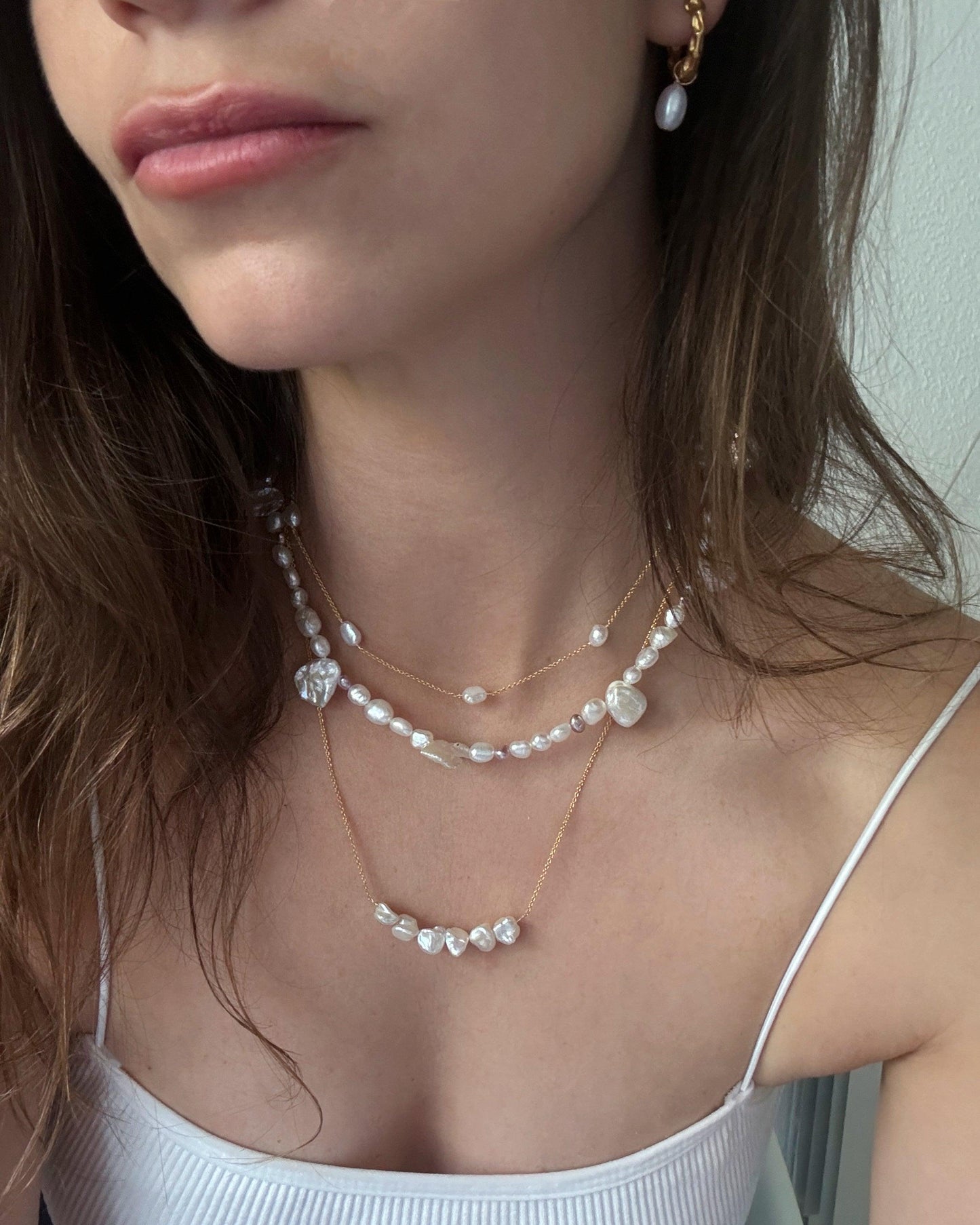 DROP PEARL EARRINGS