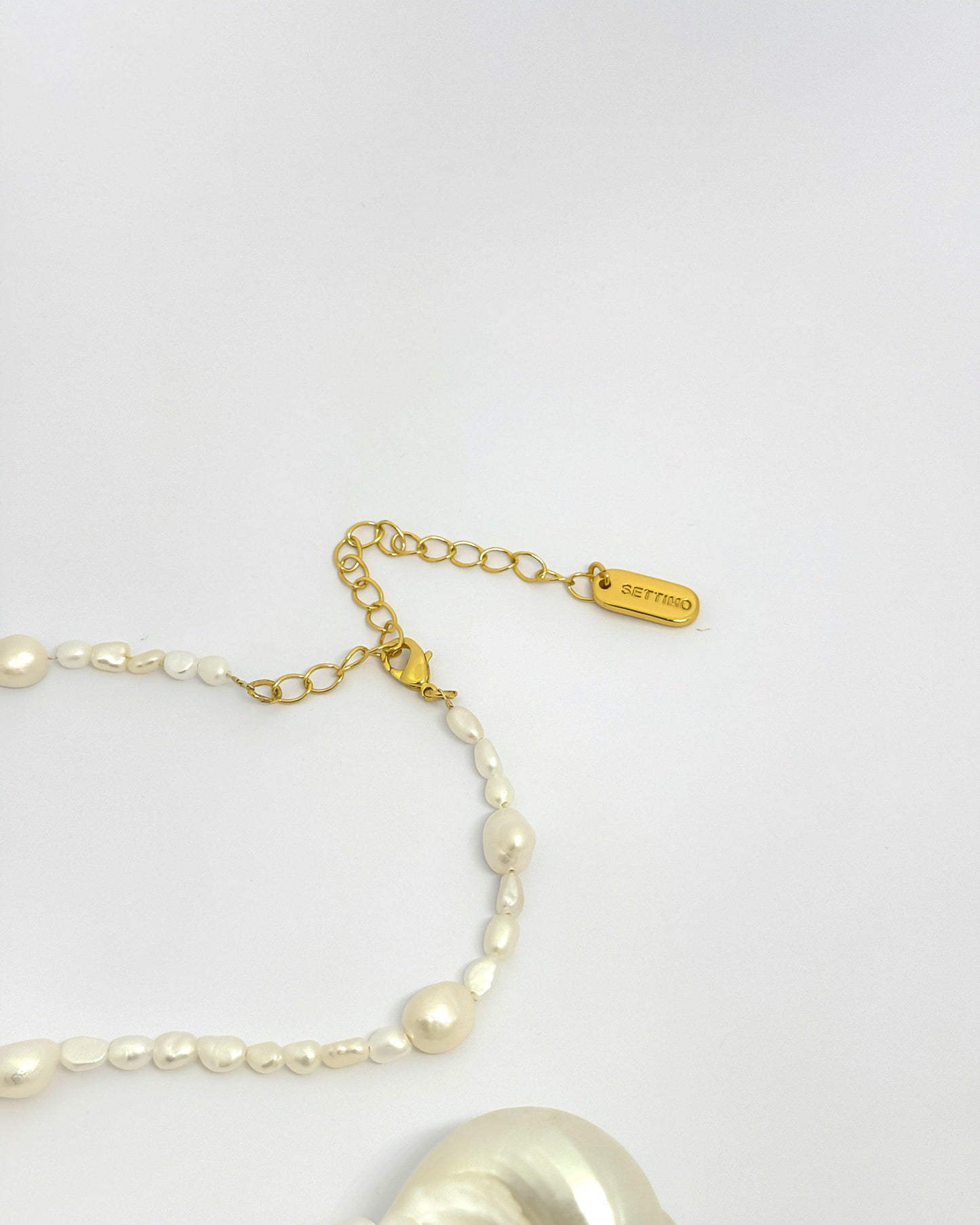 SEA PEARL AND CONCH NECKLACE