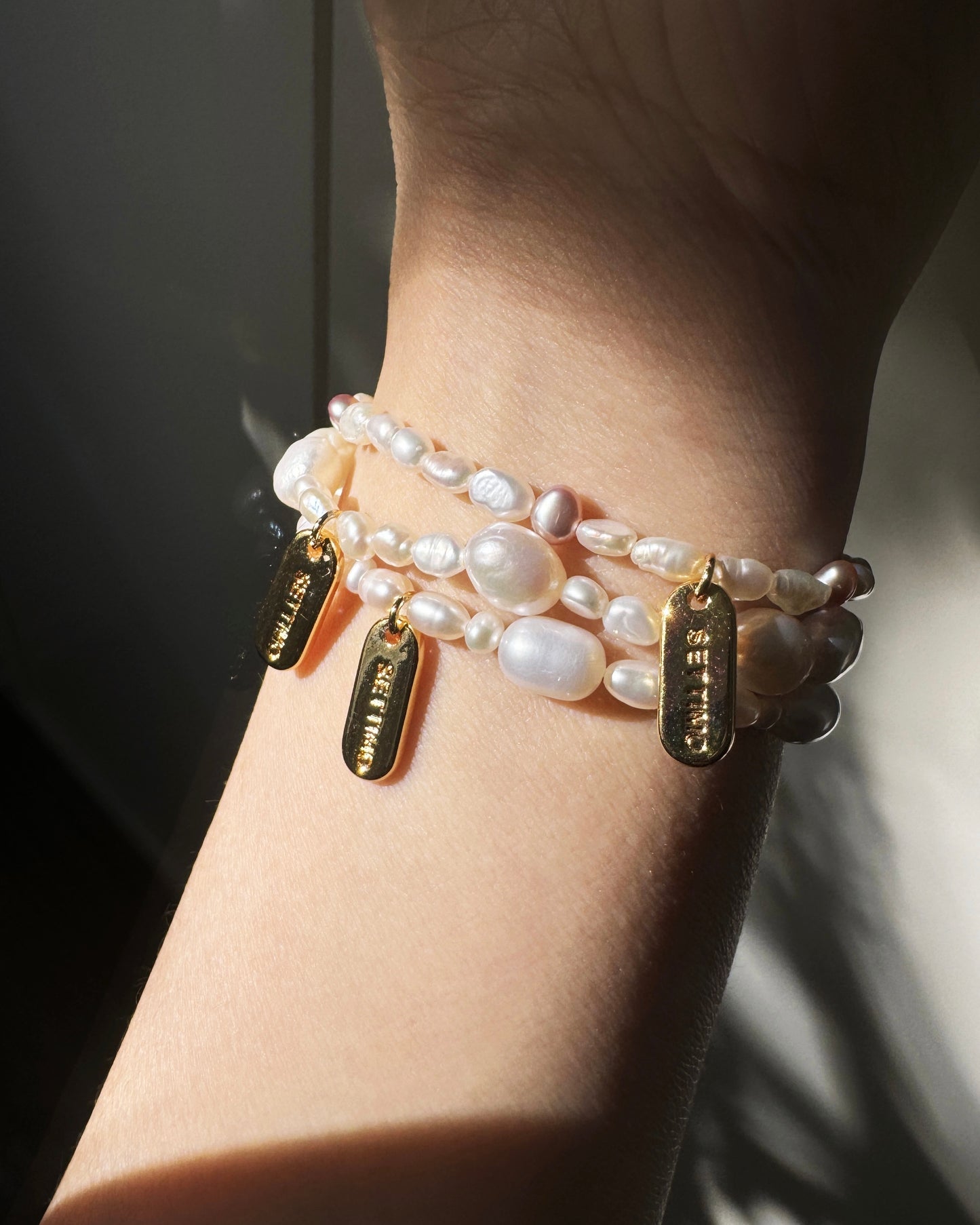 PULSERA PERLA  LUZ