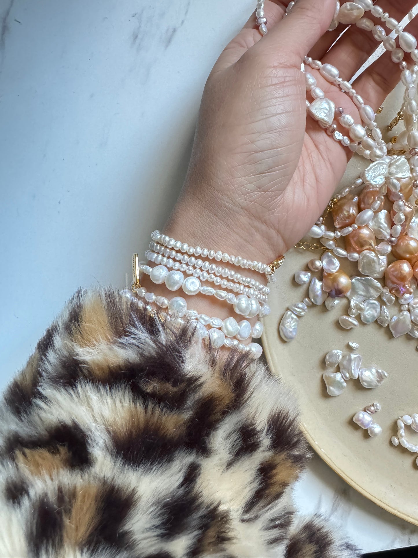 PULSERA DE PERLAS CIEN