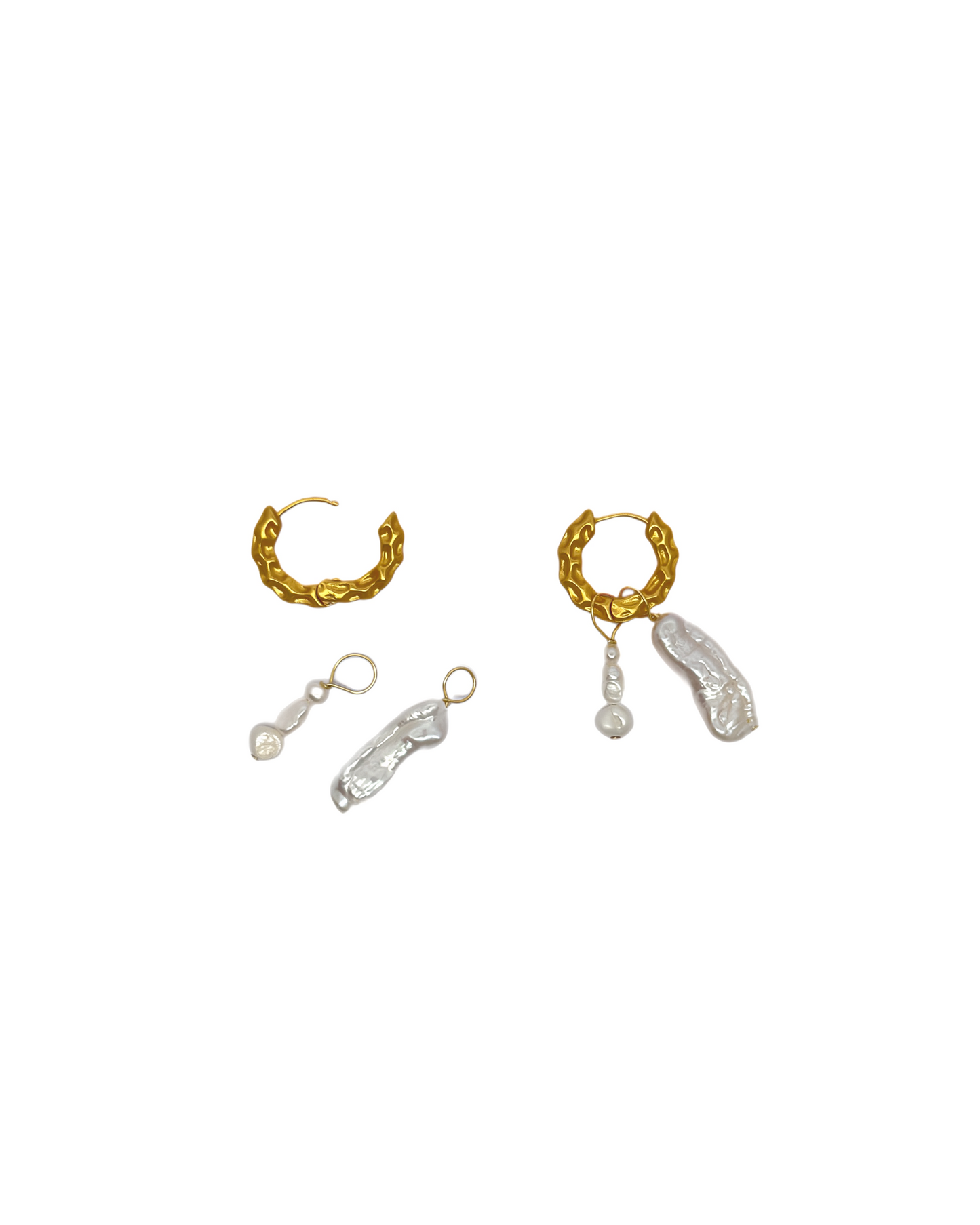 PENDIENTES PERLAS DOBLE